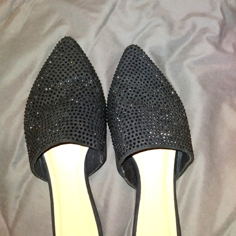 Bling loafer slides